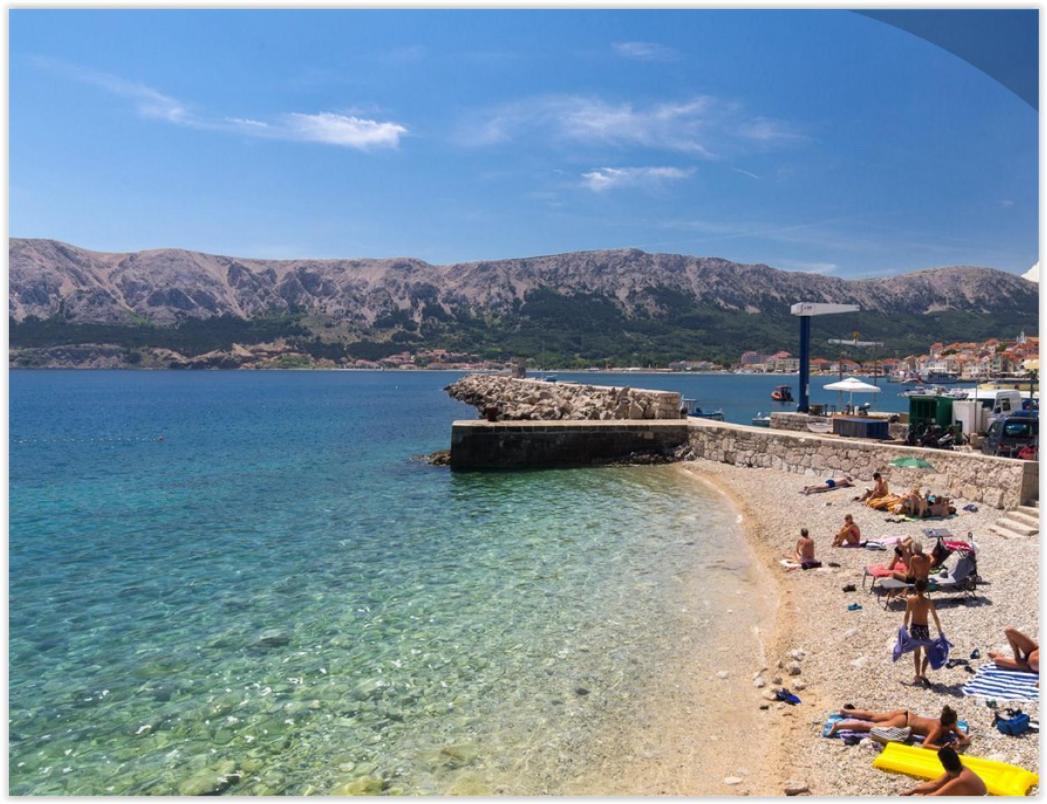 Beach Villa Baska エクステリア 写真